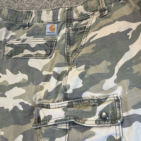 Carhartt Men's Rugged Flex Camo Cargo Shorts Relaxed Fit (Size 40) - Picture 3 of 4